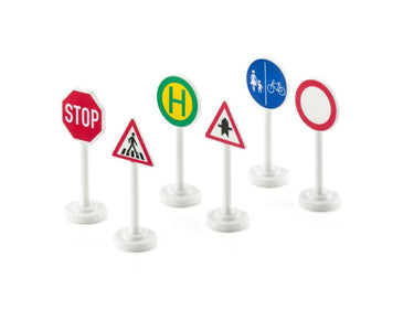 Siku 0857 verkeersteken set a 6 stuks 5cm