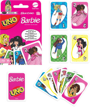 Mattel games uno barbie