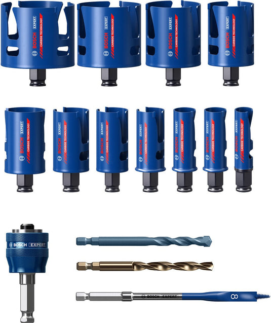 Bosch expert construction material gatenzaag - 15-delige set