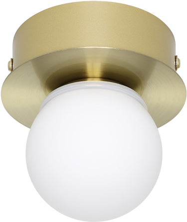 Eglo mosiano wandlamp - plafondlamp - spiegellamp - badkamer - led - ø 11 cm - goud wit