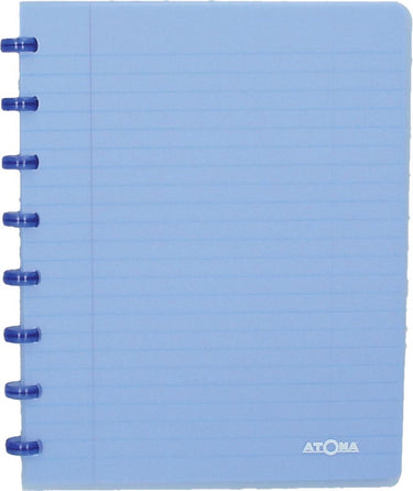 Atoma trendy schrift, ft a5, 144 bladzijden, gelijnd, transparant blauw 1 stuk