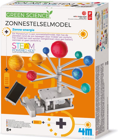 4m wetenschap en spel - zonnestelsel - op zonne-energie - modelbouw - kidzlabs - green science - 5+