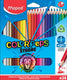 Maped office maped driehoekige kleurpotloden color'peps strong, 18 in kartonnen doosje