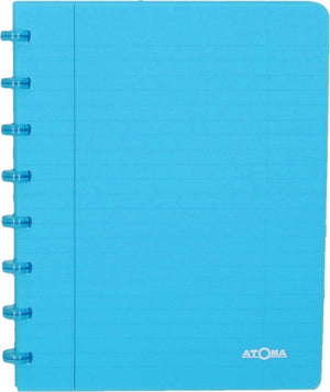 Atoma trendy schrift, ft a5, 144 bladzijden, geruit 5 mm, transparant turkoois