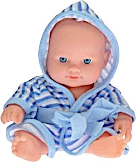 Toys amsterdam babypop met badjas, 20cm