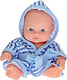 Toys amsterdam babypop met badjas, 20cm
