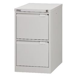 Archiefkast bisley 47x62,2x71,1cm 35k lichtgrijs 2 laden sluiting