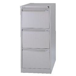 Archiefkast bisley 47x62,2x101,6cm lichtgrijs 3 laden
