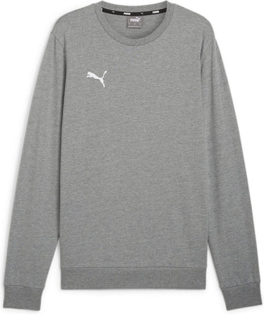 Puma teamgoal casuals crew neck sweat heren sporttrui - medium gray heather- white