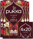 Pukka tea original chai - 80 theezakjes - biologische kruidenthee - 4 x 20 zakjes - thee voordeelverpakking