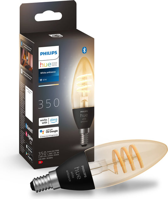 Philips hue filamentkaars - warm- tot koelwit licht - 1-pack - e14