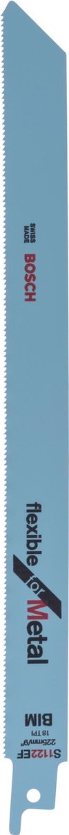 Bosch - reciprozaagblad bimetaal, s 1122 ef flexible for metal