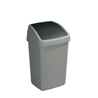 Sunware delta prullenbak met swingdeksel 25l grijs