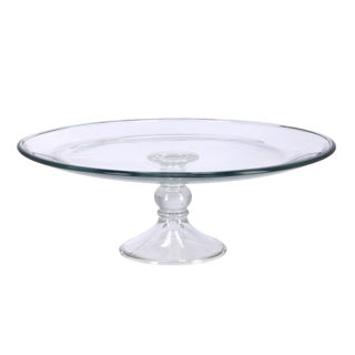 Royal leerdam taart plateau glas op voet 33 cm x 12.2 cm | 2 stuks