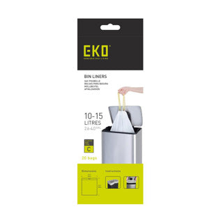 Eko afvalzak type c 10-15 liter | 3 stuks