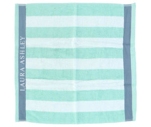 Laura ashley keukendoek white + mint stripes 50 x 50 cm
