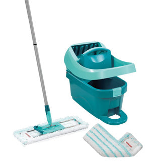 Leifheit profi xl vloerwisser - compleet systeem - micro duo - met wieltjes - 42 cm wisbreedte - 8 ltr emmer