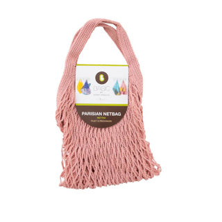 Load image into Gallery viewer, Point-virgule nettas met korte handvatten rose 40x40cmbasic by | 10 stuks
