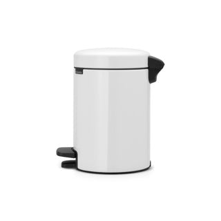 Brabantia pedaalemmer newicon 3 ltr wit met kunststof binnenemmer