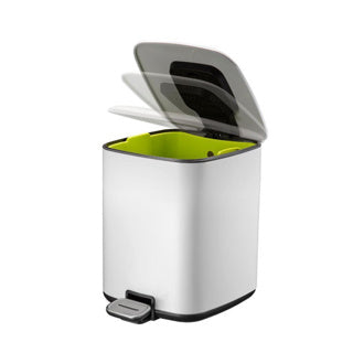 Load image into Gallery viewer, Eko pedaalemmer vepa bins regent wit 6l
