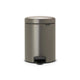 Brabantia newicon prullenbak - 5 liter - badkamer - platinum