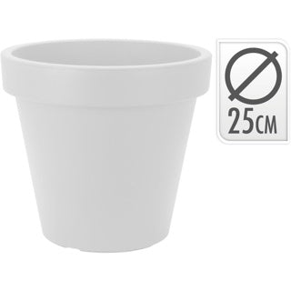 Nampook bloempot ek rond 25cm wit | 6 stuks