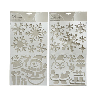 Load image into Gallery viewer, Kaemingk stencils plastic snowman santa 2 assorti | 6 stuks
