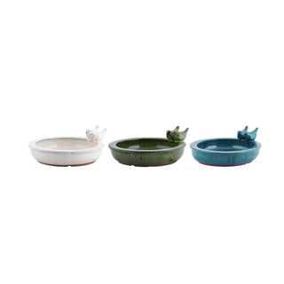 Load image into Gallery viewer, Esschert design vogelbad keramiek rond assorti
