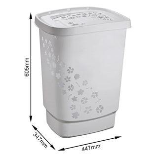 Rotho flowers wasmand 55l grijs