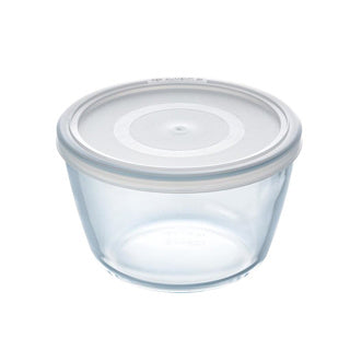 Pyrex cook and freeze ronde glazen vershoudschaal met deksel 1.1l