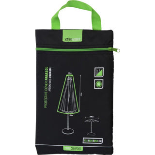 Pro garden afdekhoes voor parasol zwart | 2 stuks
