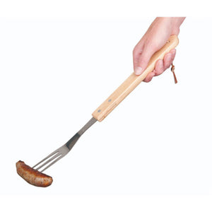 Bbq collection luxe vleesvork 41 cm eiken rvs