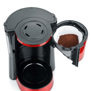 Severin koffiezetapparaat 1000w rood ka 4817