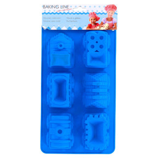 No brand bakvorm trein huis sili | 3 stuks