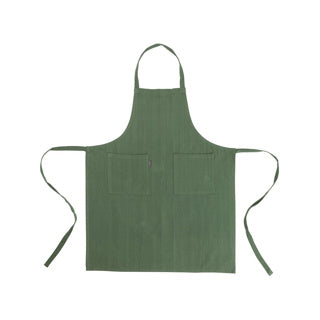 No brand linen more keukenschort indi army green 75 x 90 cm | 2 stuks
