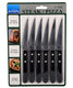Amefa pizza steak messenset 6-delig zwart