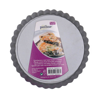 Load image into Gallery viewer, Patisse silver-top quichevorm losse bodem hoge rand 15cm | 2 stuks
