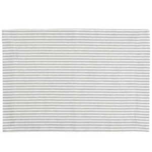 Linen more placemat streep s 4 lichtgrijs