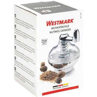 Westmark nootmuskaatmolen, met opslagruimte, kunststof roestvrij staal, zilver doorzichtig, 69572260