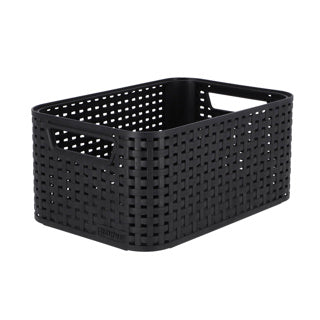 Load image into Gallery viewer, Curver style opbergmand maat s 6 l antraciet | 2 stuks
