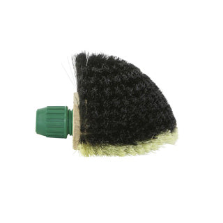 Luva ragebol zwart-wit kunsthaar met steelhouder