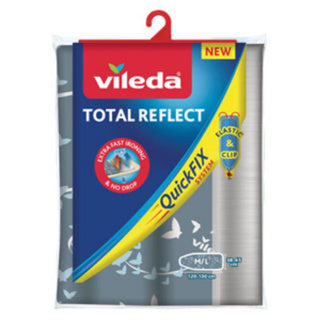 Vileda total reflect strijkplankovertrek - voor m l strijkplanken (120-130 x 38-45 cm) - extra snel strijken - geen condens