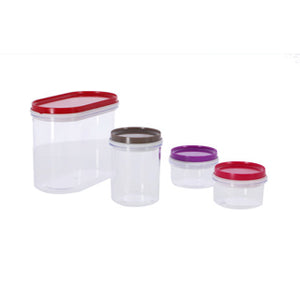 Alpina opbergdozen 4 stuks transparant (1016061)