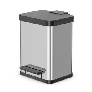 Hailo öko duo plus m prullenbak - afvalscheider - 2 x 9 l - rvs