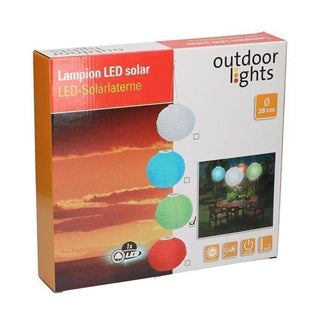 Lampion solar led 4 assorti 28cm