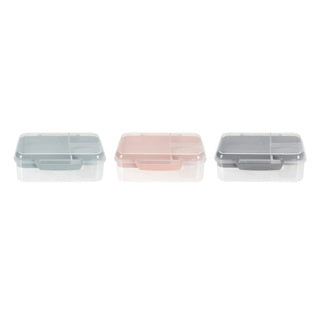 Excellent houseware lunchbox met dressingbeker 3 assorti | 3 stuks