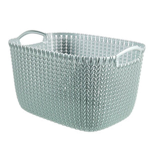 Curver knit opbergmand maat l 19 l blauw