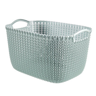 Load image into Gallery viewer, Curver knit opbergmand maat l 19 l blauw
