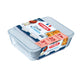 Pyrex - ovenschalen - rechthoekige set van 2 (22 x 17 en 24 x 19 cm)