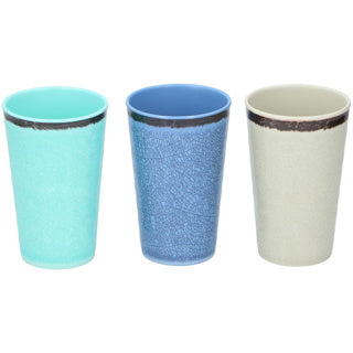 Drinkbeker 400 ml 3assorti kunststof | 3 stuks